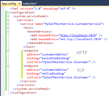 Configurando endpoints