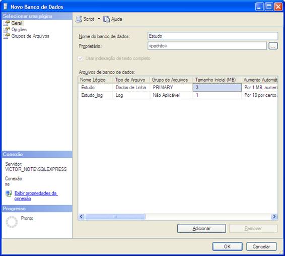 Criando DataBases