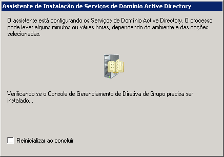 Instalação e configuração das funções AD DS