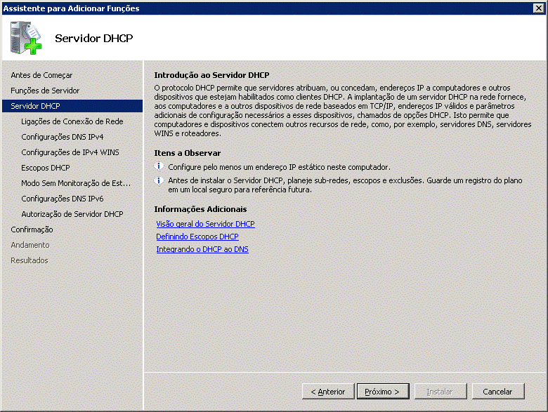 Introdução ao servidor DHCP