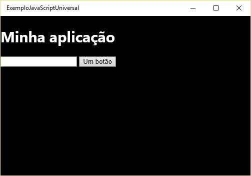 Interface com elementos sem as classes da WinJS