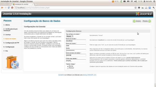 Configurando o banco de dados