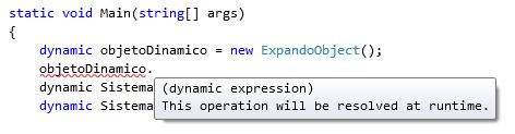 Dynamic object intellisense