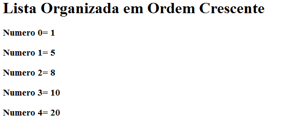 O que é o algoritmo Bubble Sort para números?