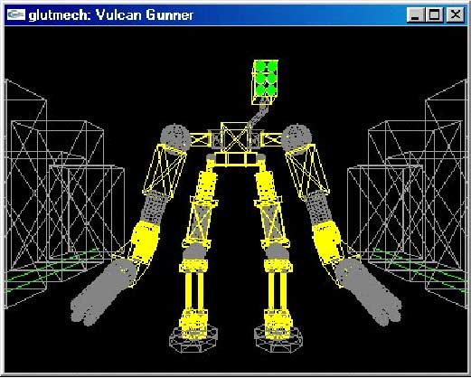 Imagem do robô gerado pelo programa (com visão do modelo)