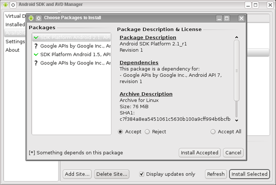 Linux: Instalando o Android SDK na plataforma Linux.