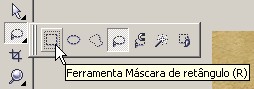 ferramenta máscara de retângulo