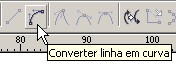 converter linha em curva