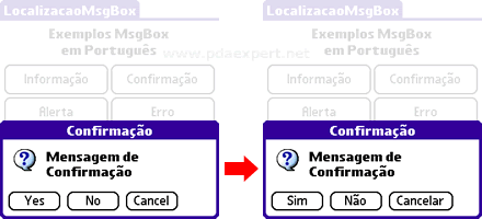MsgBox em Português