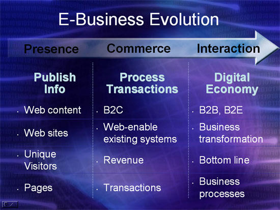 Evolução do e-business
