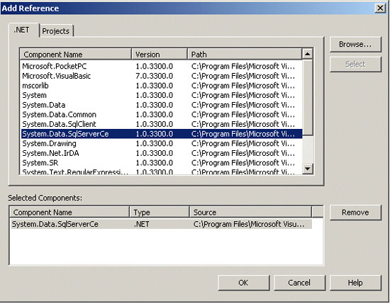 Adicionando a Reference para o SQL Server CE Managed Provider